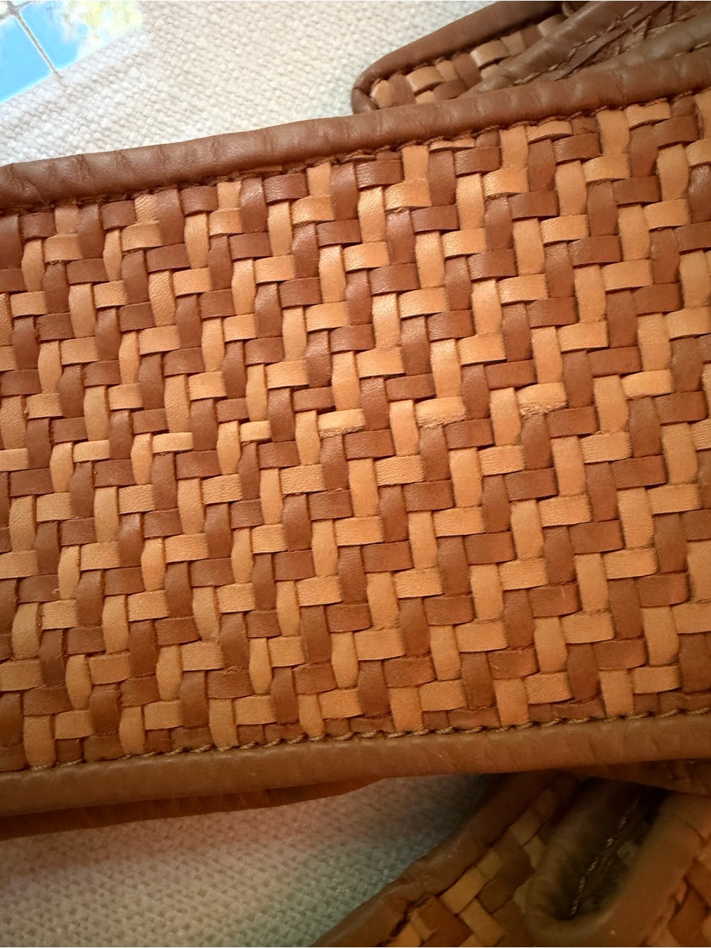 Johanna Ortiz Woven Braided Belt in Warm Tan and Honey - Picture 6 of 8
